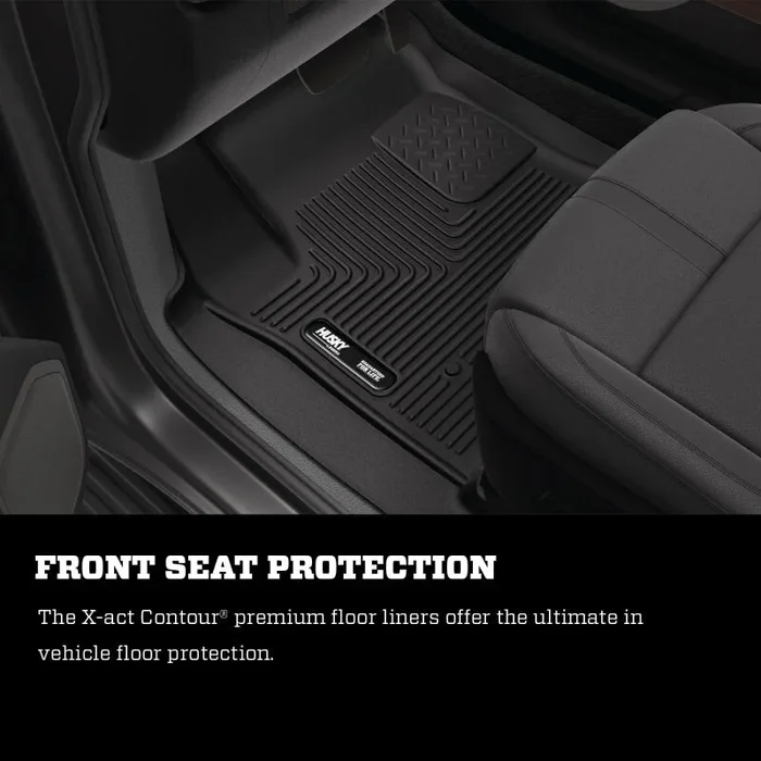 Husky Liners 2024 Toyota Tacoma Crew Cab w/Automatic Trans. X-act Contour Front Floor Liner – Black