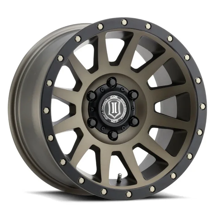 ICON Compression 17×8.5 6×5.5 0mm Offset 4.75in BS 106.1mm Bore Bronze Wheel31.0 lb