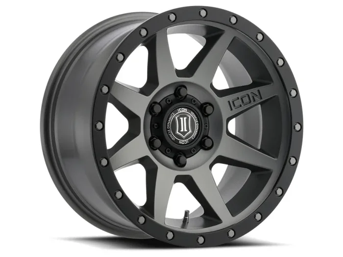 ICON Rebound 17×8.5 5×150 25mm Offset 5.75in BS 110.1mm Bore Titanium Wheel
