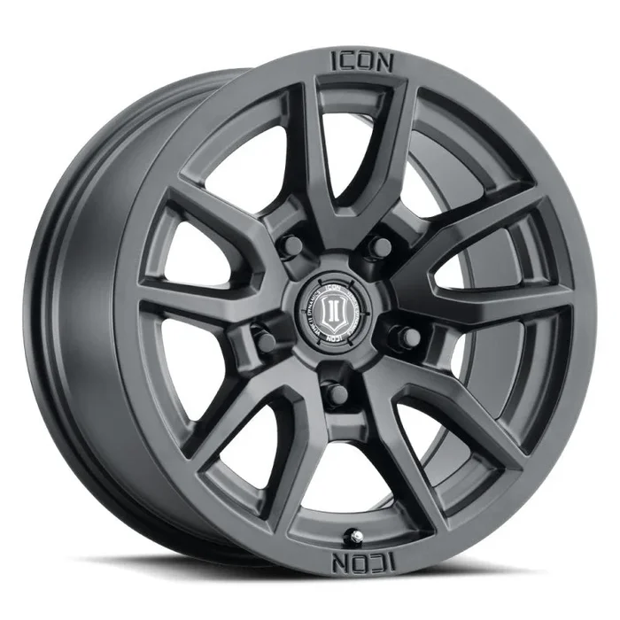 ICON Vector 5 17×8.5 5×150 25mm Offset 5.75in BS 110.1mm Bore Satin Black Wheel