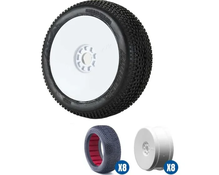 Impact SSLW Off-Road 1:8 Buggy Tire Racer Bundle White