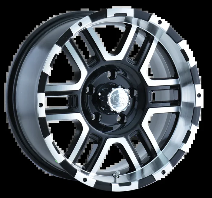 ION Type 179 16×8 / 8×165.1 BP / 10mm Offset / 130.8mm Hub Black/Machined Wheel