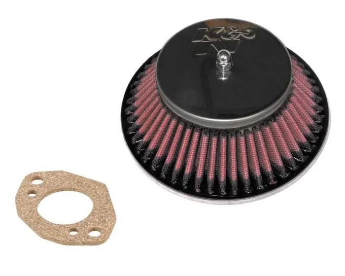 K&N Custom Racing Assembly – Round Tapered – Red 1.375in Neck Flange – 2.25in Over Height