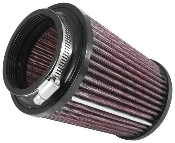 K&N Universal Rubber Filter 3in Flg 4-1/2inch OD B / 2-1/4inch H – Black Top