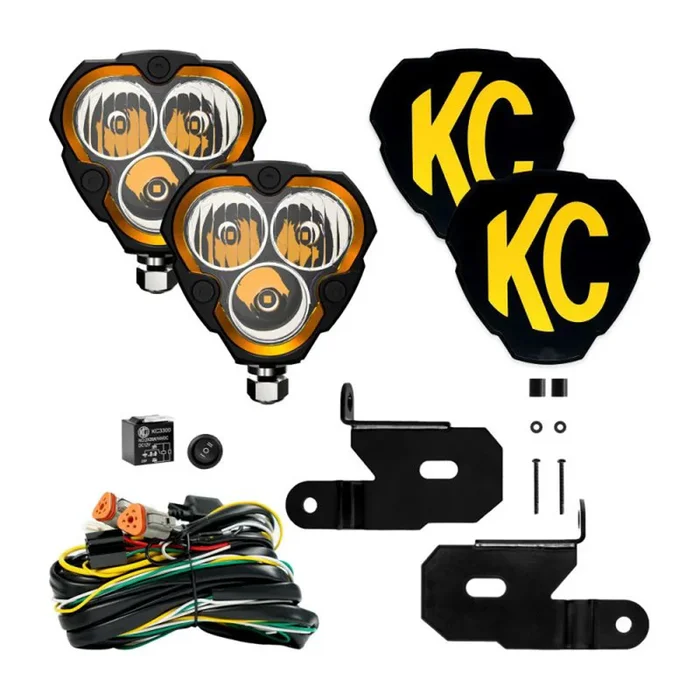 Kc Hilites Flex Era 3 Light Combo Beam w/A-Pillar Bracket