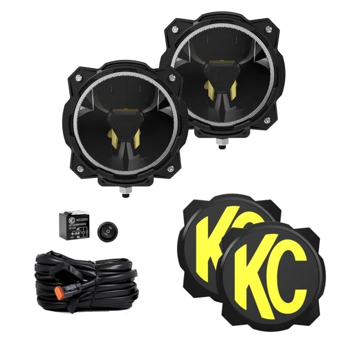KC HiLiTES Gravity Titan LED 6in. – Pair Pack (SAE Driving Beam)