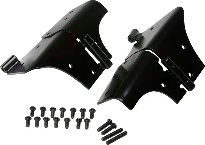 Kentrol 97-06 Jeep Wrangler TJ Windshield Hinge Pair- Powdercoat Black9.9 lb