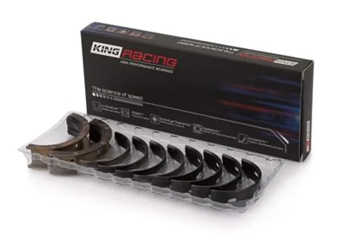 King 2007+ Mitsubishi 4B11T EVO X Coated Performance Main Bearing Set – Size STDX