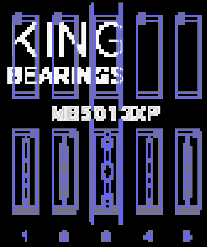 King Engine Bearings Chevy LS1/LS6/LS3 Performance Main Bearing Set – Size STD1.4 lb