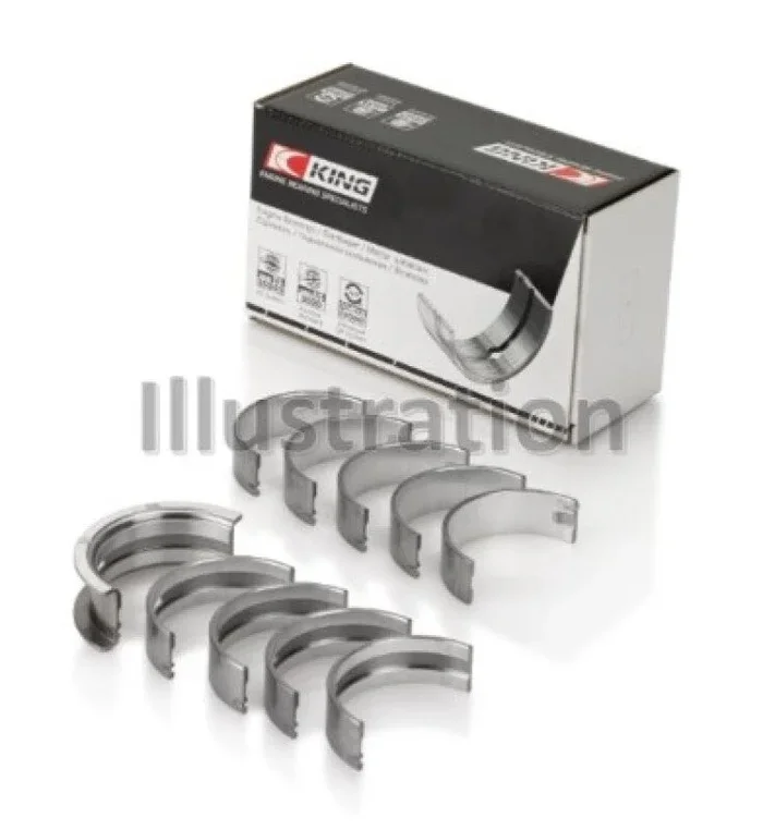 King Engine Bearings Mini W10B16A/W11B16A Silicon Bi-Metal Aluminum Main Bearing Set – Size +0.25mm