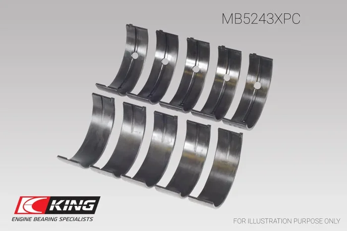 King Engine Bearings Nissan SR20DE/DET (2.0L) Performance Coated Main Bearing Set – Size STD0.6 lb