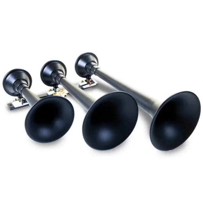 Kleinn Black Triple Horn/ 18.25In/ 14.75In/10In – XCR2.0 Coated Spun Steel