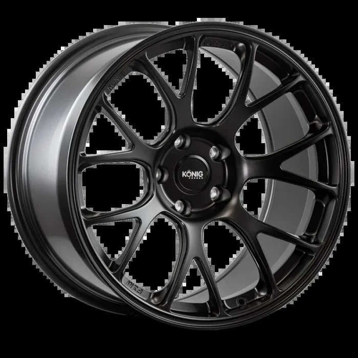 Konig Forged F1M 18X9 5X130 ET46 Satin Black Knurled Bead