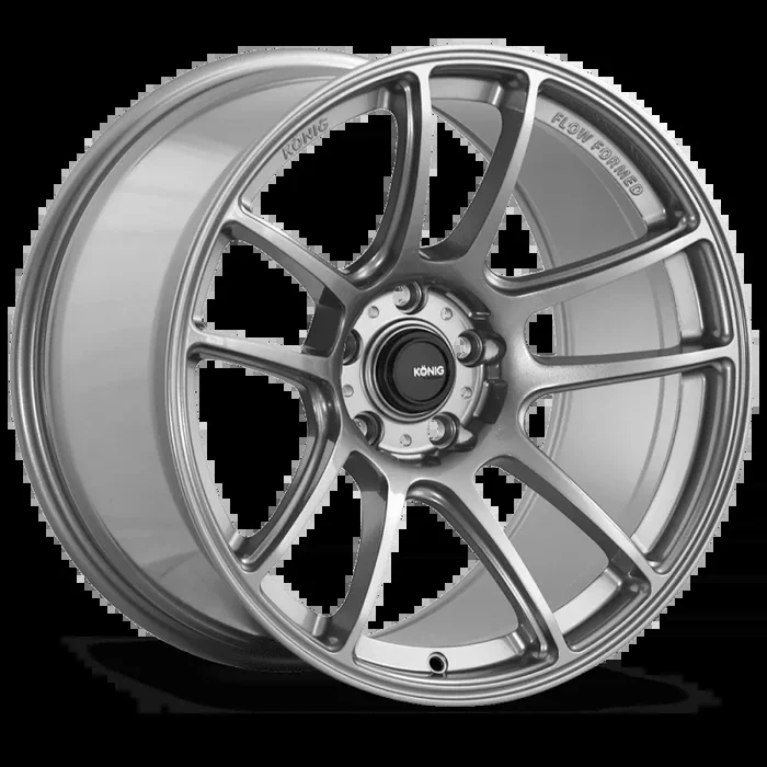 Konig Heliogram 17X9 5X114.3 ET38 Titanium Metallic Knurled Bead Flow Formed