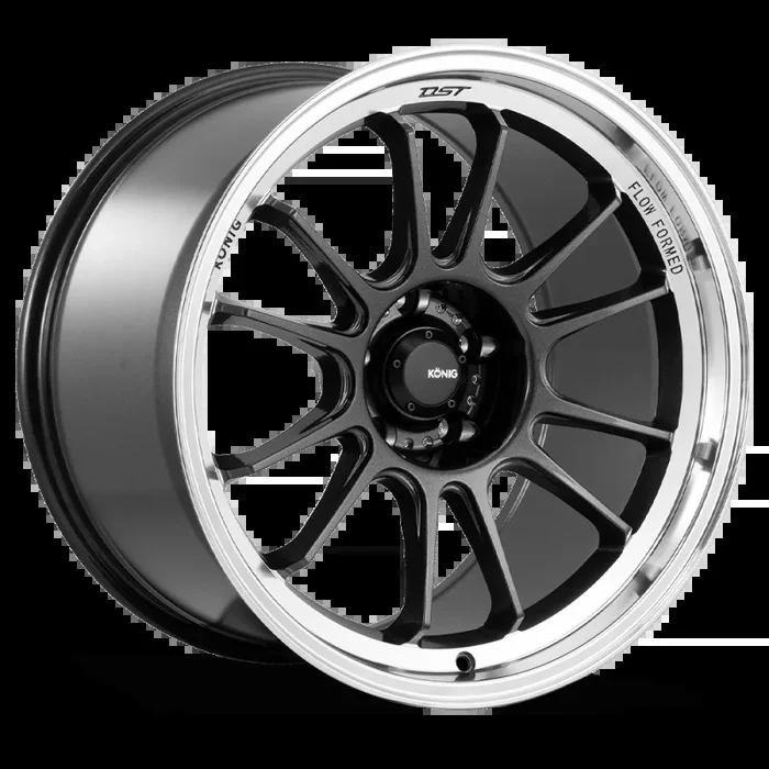Konig Hypergram 15×7.5 4×100 ET35 Metallic Carbon w/ Machined Lip