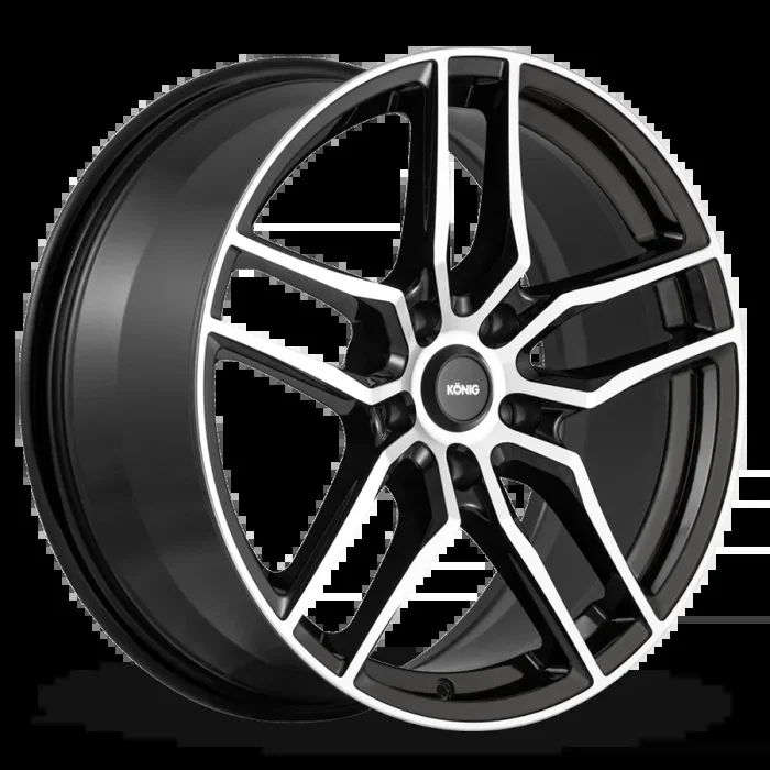 Konig Intention 16×7.5 5×100 ET45 Gloss Black / Machine Face