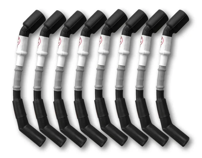 Kooks 10mm Spark Plug Wire – Grey w/Black Boots (Set of 8)