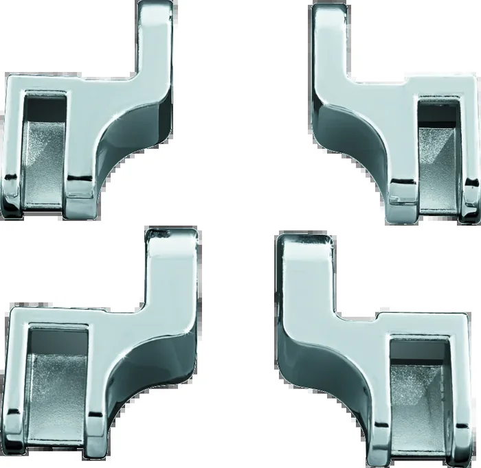 Kuryakyn Driver Floorboard Relocation Brackets For FLST Models Chrome1.6 lb