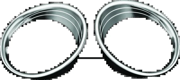 Kuryakyn Driving Light Bezels Indian Chrome