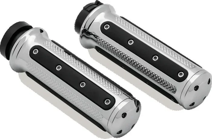 Kuryakyn Heavy Industry Grips Throttle-By-Wire Chrome1.1 lb