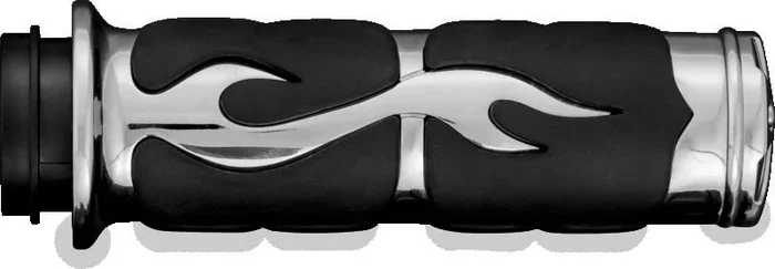 Kuryakyn ISO Flame Grips Metric Chrome1.3 lb