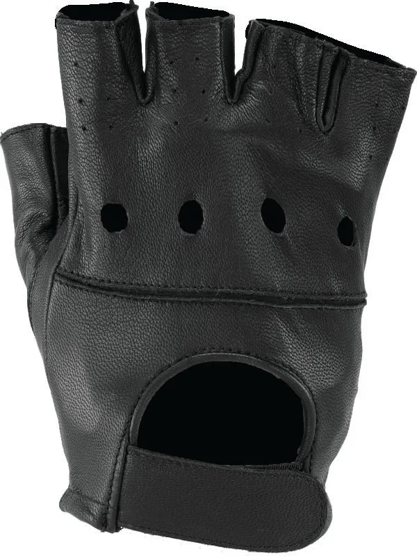 Kuryakyn Leather By River Road Hollister Shorty Gloves Black – 3XL