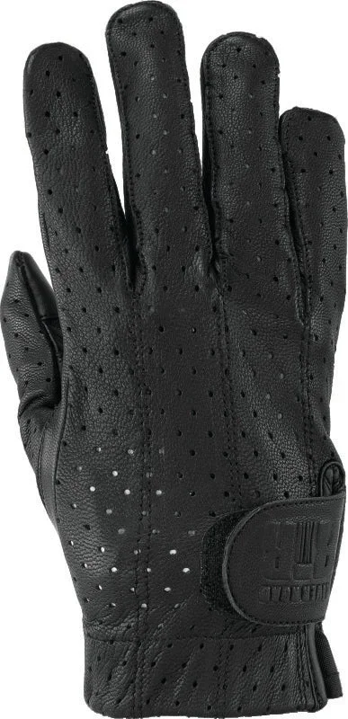 Kuryakyn Leather By River Road Tucson Leather Perforated Gloves Black – Large