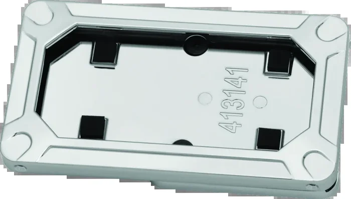 Kuryakyn Nova Side Mount License Plate Frame Gloss Chrome