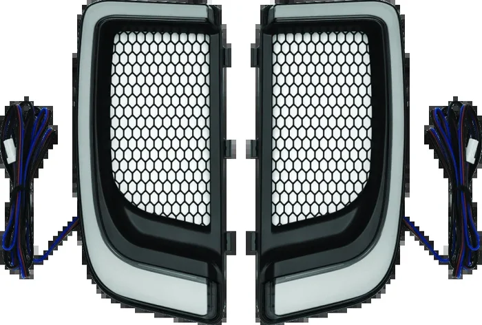 Kuryakyn Tracer Lower Fairing Grill Black1.2 lb