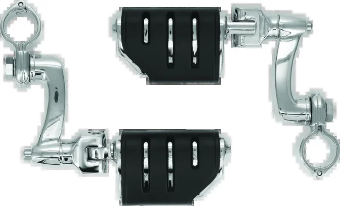 Kuryakyn Trident Dually Longhorn Offset 1-1/4inch Clamp Chrome