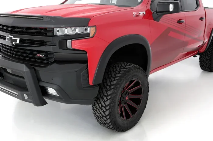 Lund 19-21 Chevy Silverado 1500 SX-Sport Smooth Elite Series Front Fender Flares – Black (2 Pc.)