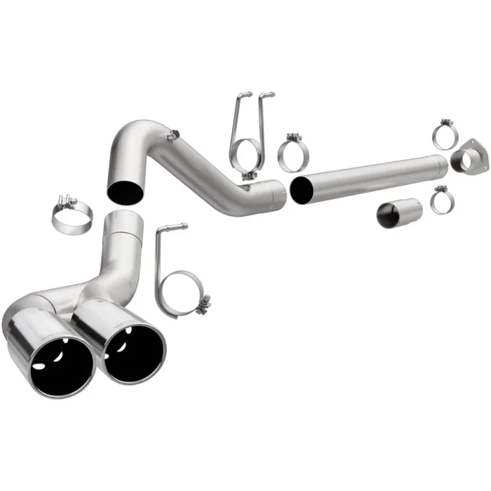 MagnaFlow 08-17 Ford F-250/F-350/F-450 4.6L/6.7 DPF-Back SS 4in Dual Single Passenger Side Rear Exit52.2 lb