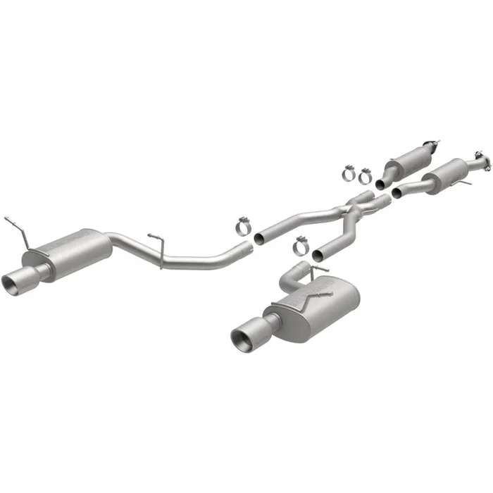 MagnaFlow 11-12 Dodge Durango V8 5.7L Dual Split Rear Exit Stainless Cat Back Performance Exhaust74.4 lb