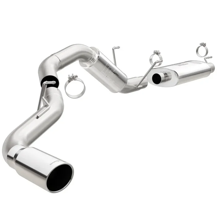 MagnaFlow Cat-Back, SS, 4in, Single Pass Side Rear Exit 5in Tip 14-15 Ram 2500 6.4L V8 CC LB/MC SB59.2 lb