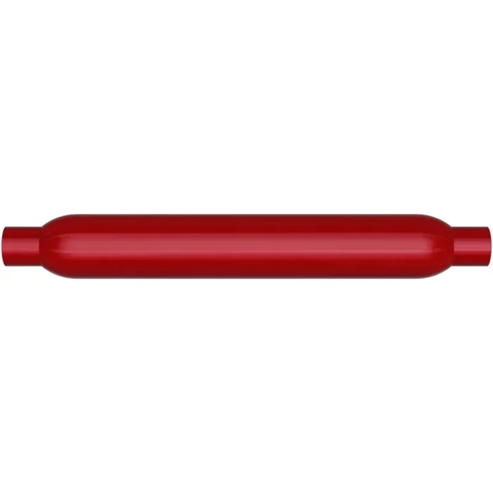 MagnaFlow Muffler Red Pack Series Glasspack 3.5in Rd 22in Body Length 2in/2in Inlet/Outlet6.8 lb