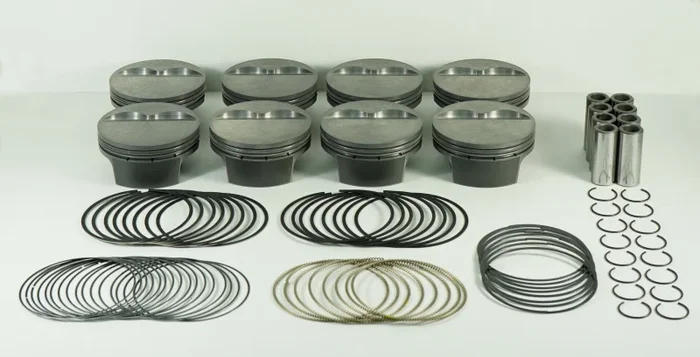 Mahle MS Piston Set SBC 422ci 4.165in Bore 3.875in Stroke 6.0in Rod .927 Pin -5cc 12.1 CR Set of 8