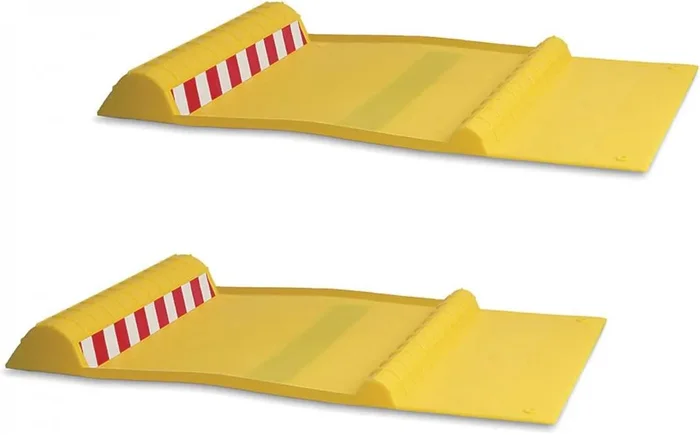 Maxsa 2 Pack Park Right Perfect Parking Self Adhesive Anti-Skid Parking Mat, Yellow 37356