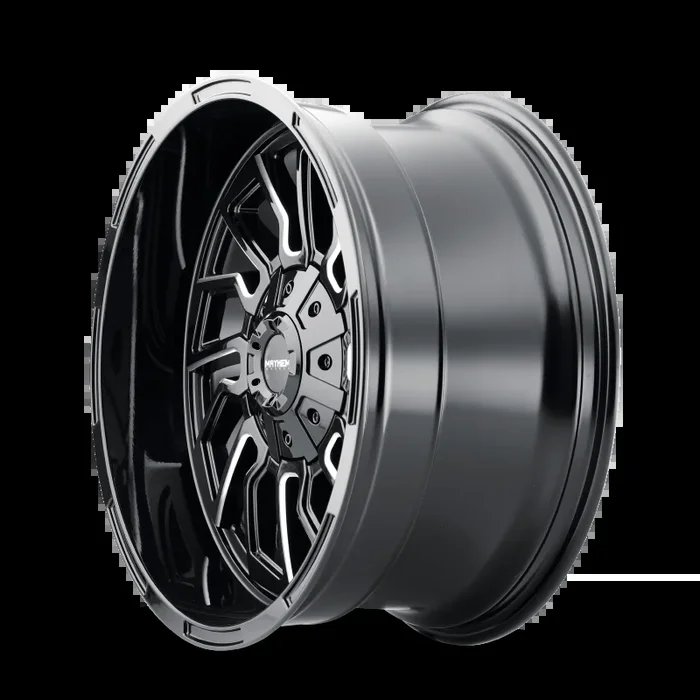 Mayhem 8111 Flywheel 20×9 / 6×135 BP / 18mm Offset / 106mm Hub Black w/ Milled Spokes Wheel