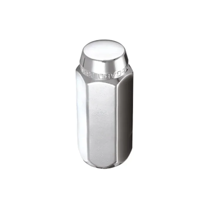 McGard Hex Lug Nut (Cone Seat) M14X1.5 / 22mm Hex / 1.945in. Length (Box of 100) – Chrome