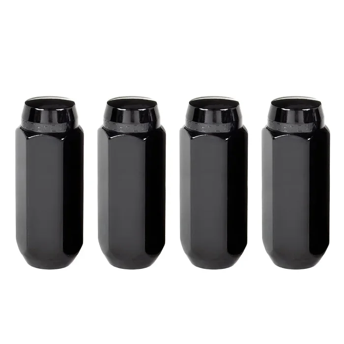 McGard Hex Lug Nut (Cone Seat) M14X2.0 / 13/16 Hex / 2.25in. Length (4-Pack) – Black