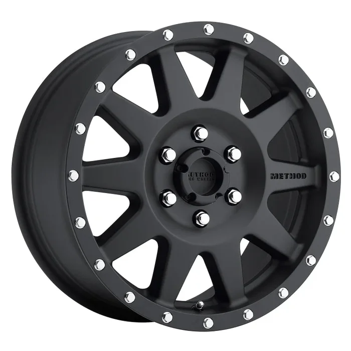 Method MR301 The Standard 17×7.5 +50mm Offset 6×130 84.1mm CB Matte Black Wheel32.9 lb