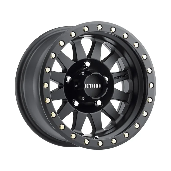 Method MR304 Double Standard 15×8 -24mm Offset 5×5.5 108mm CB Matte Black Wheel24.8 lb