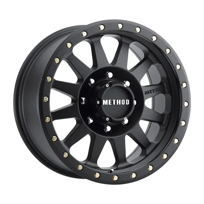 Method MR304 Double Standard 17×8.5 0mm Offset 8×6.5 130.81mm CB Matte Black Wheel