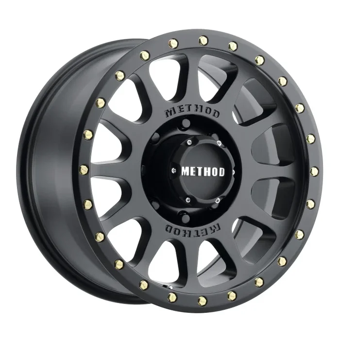 Method MR305 NV 17×8.5 0mm Offset 8×170 130.81mm CB Matte Black Wheel
