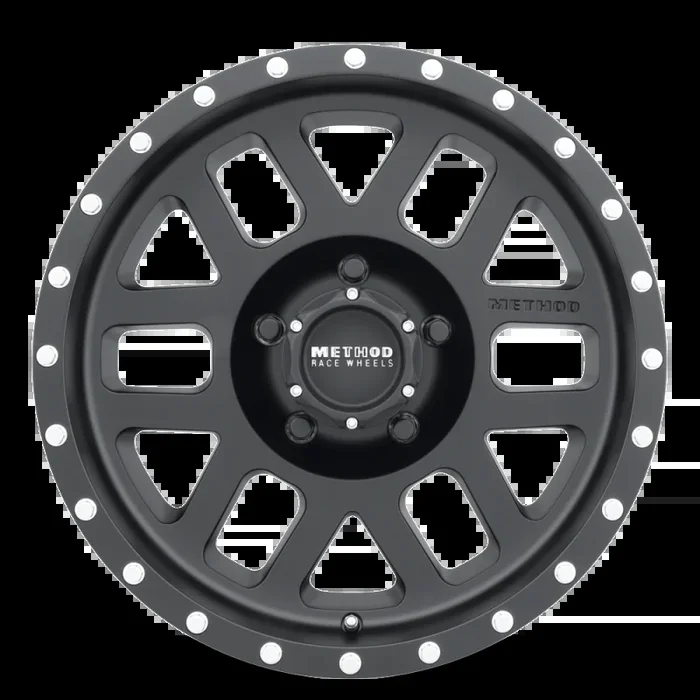 Method MR306 Mesh 17×8.5 0mm Offset 5×4.5 83mm CB Matte Black Wheel