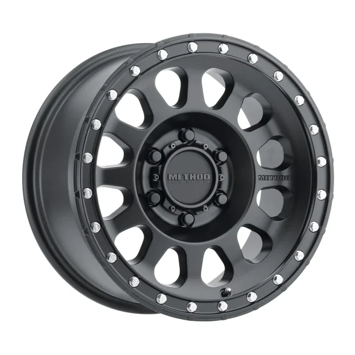 Method MR315 17×8.5 0mm Offset 6×5.5 106.25mm CB Matte Black Wheel31.9 lb