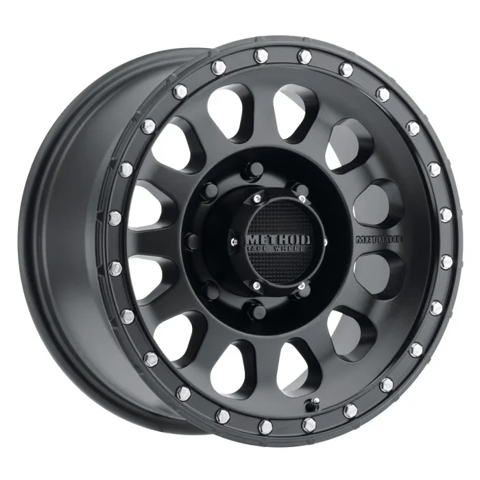Method MR315 17×9 -12mm Offset 8×6.5 130.81mm CB Matte Black Wheel