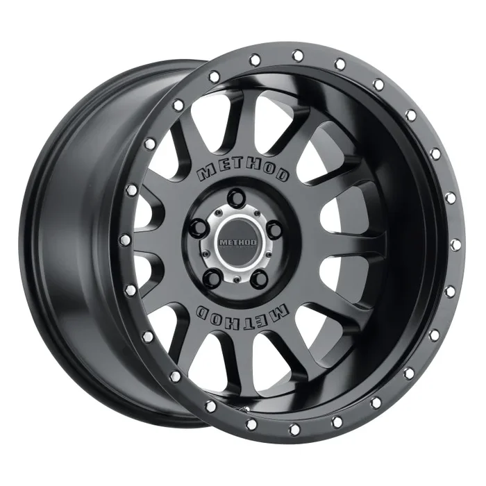 Method MR605 NV 20×10 -24mm Offset 5×5 71.5mm CB Matte Black Wheel
