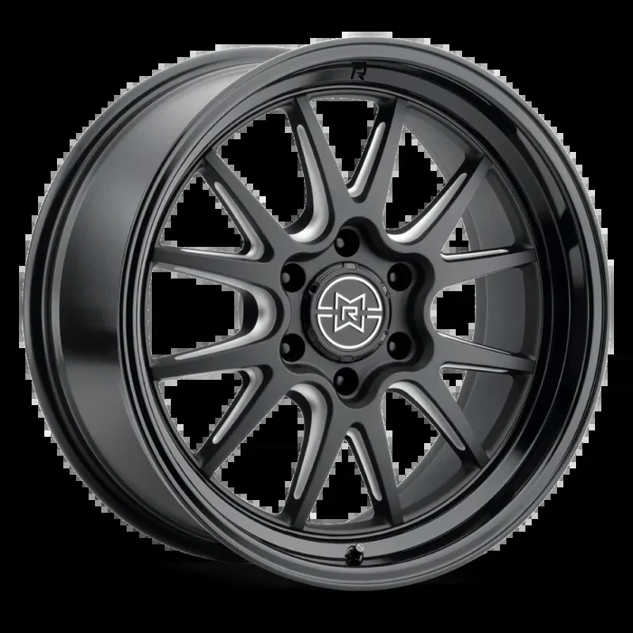 Method Raised MR802 22×12 / 8×180 BP / -40mm Offset / 124.1mm Bore – Double Black Milled Wheel