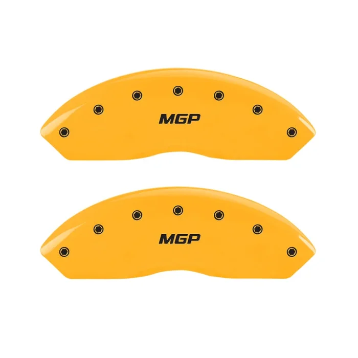 MGP 4 Caliper Covers Engraved Front & Rear MGP Yellow Finish Black Characters 2003 Acura RSX